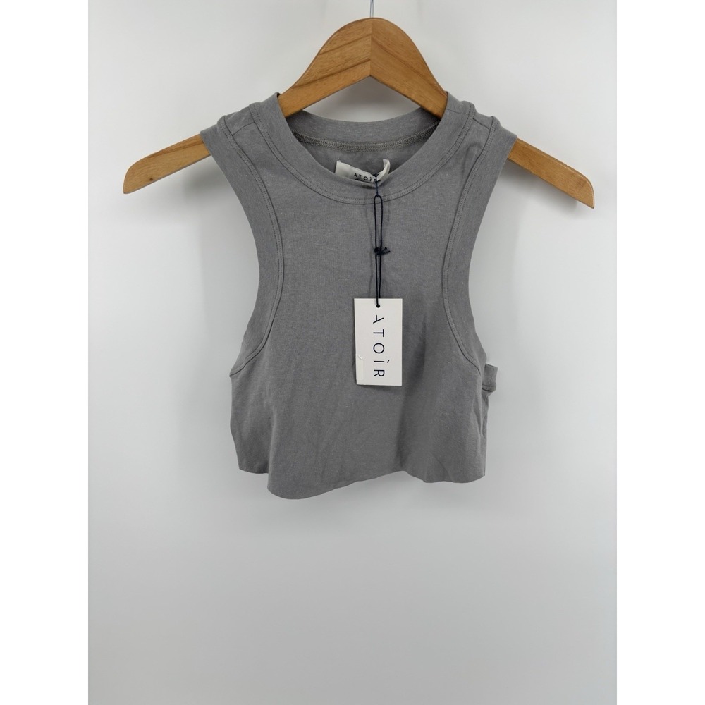 NWT Atoir Astar Tank Sz US 8 Organic Cotton Hemp Preppy Cropped Sporty Chic $119